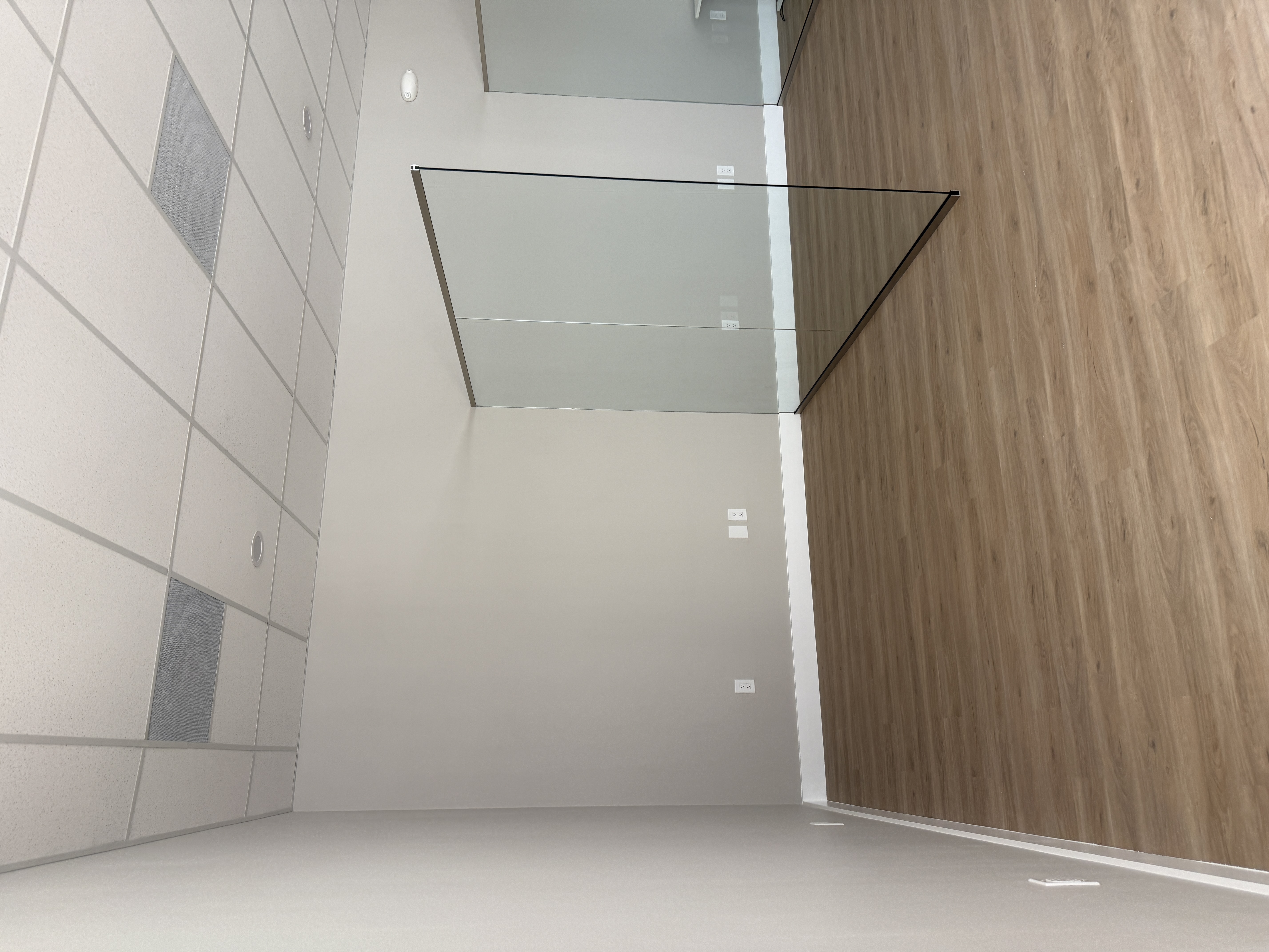 Completed bathroom tile work in custom home