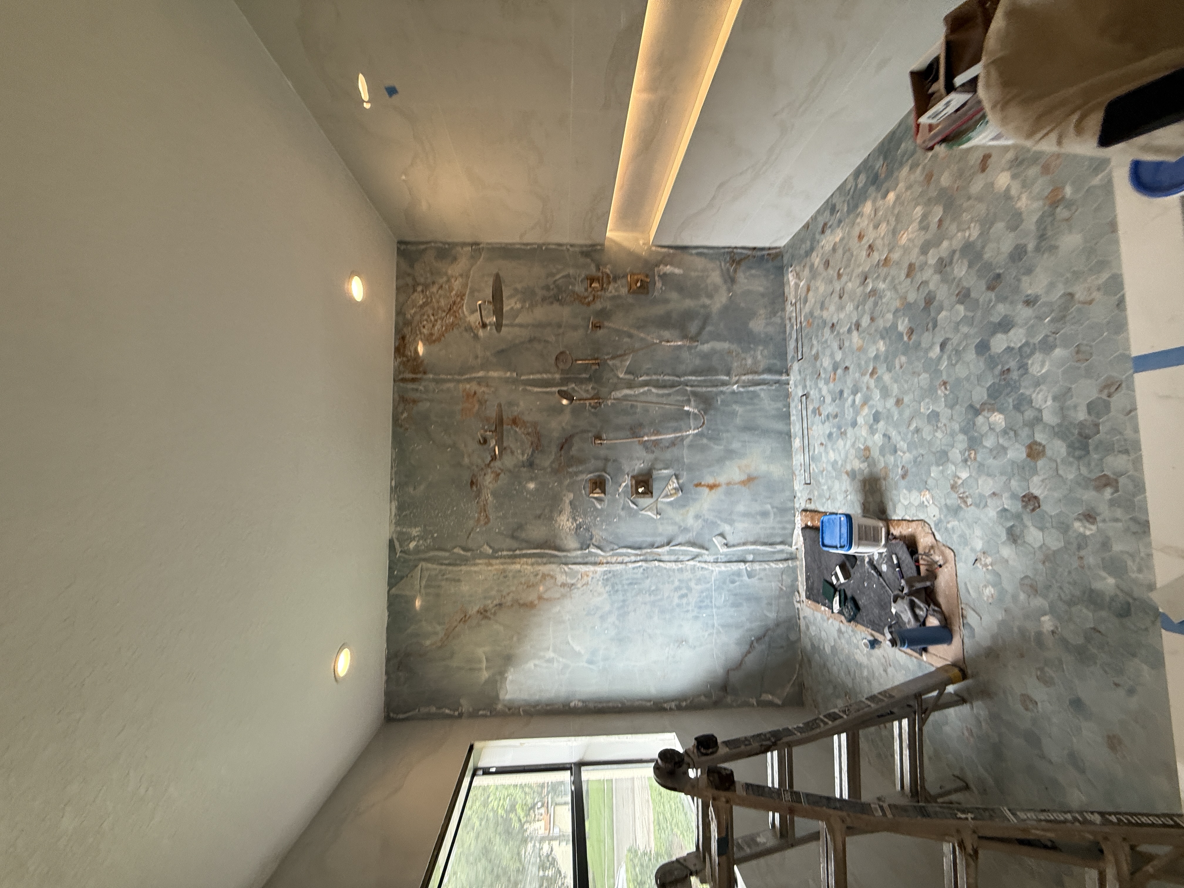 Custom home exterior taking shape during construction