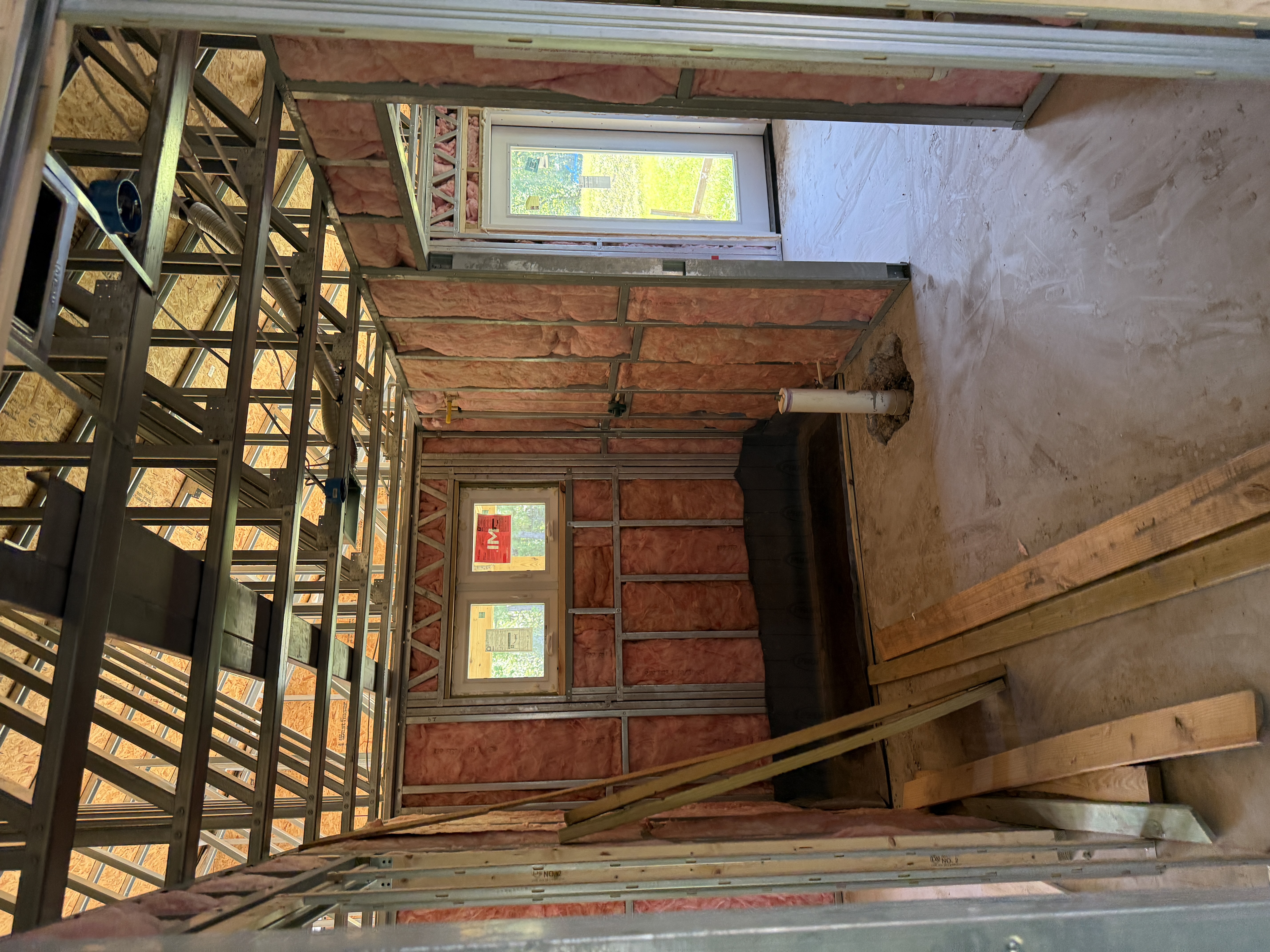 Modern two-story custom home with stone accent exterior