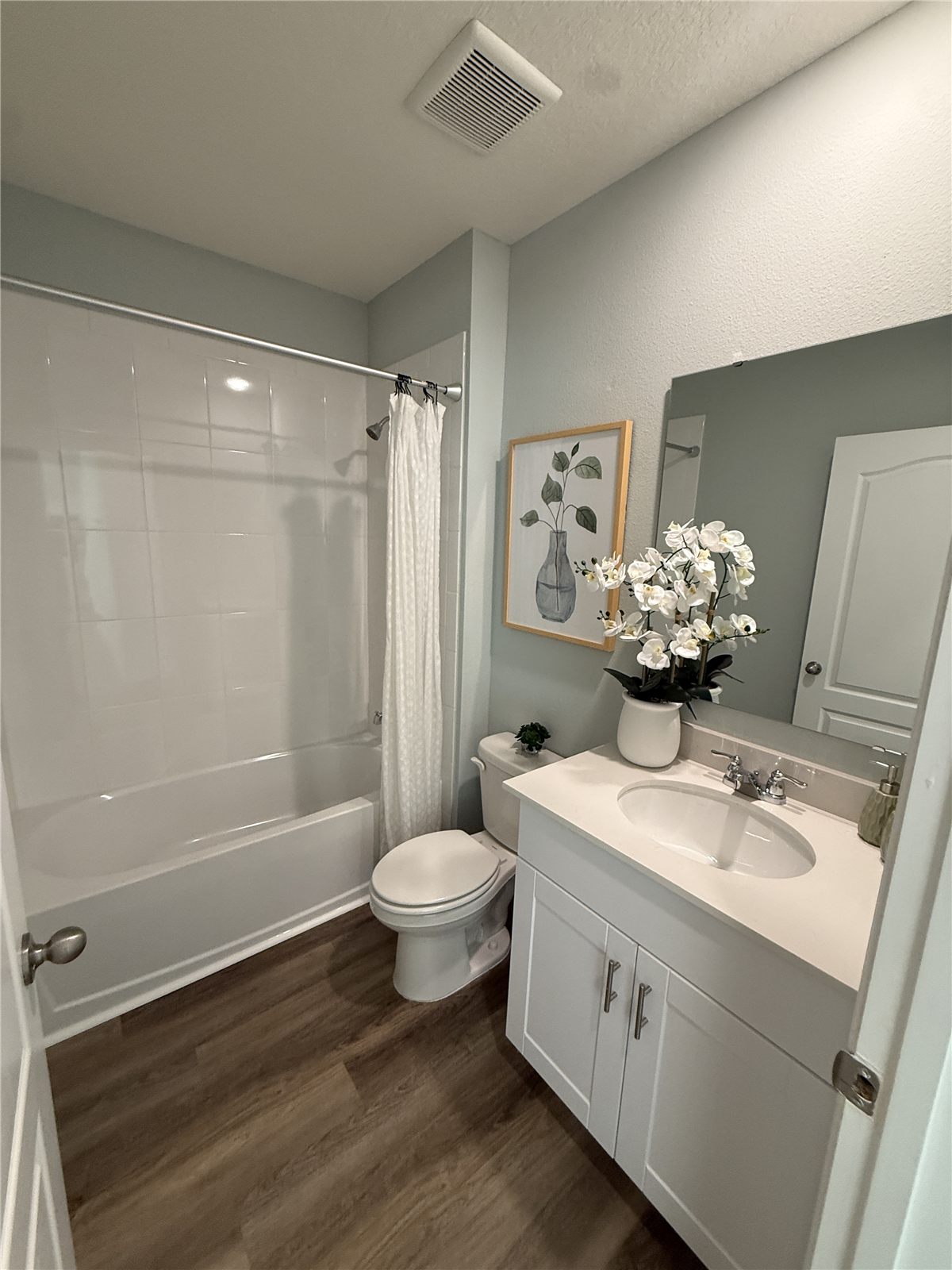 Finished bathroom and selections in a BuilderK custom home