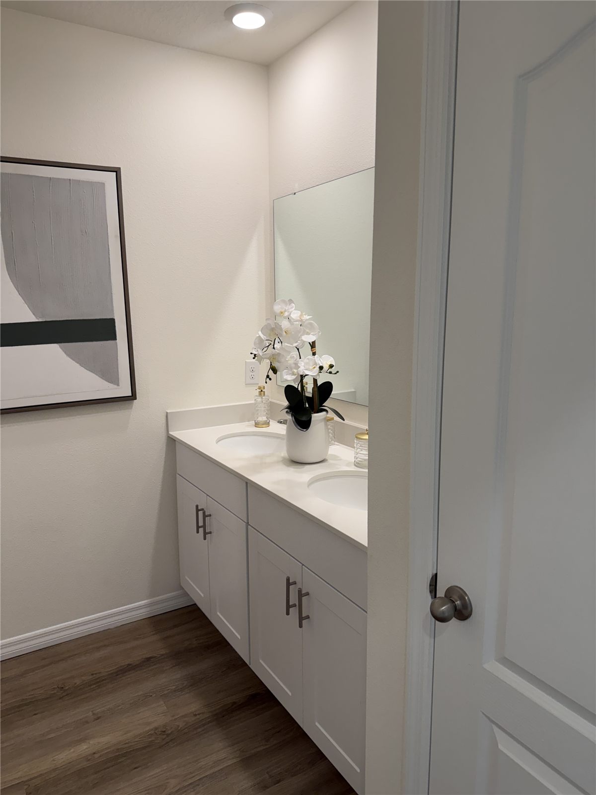 Finished bathroom and selections in a BuilderK custom home