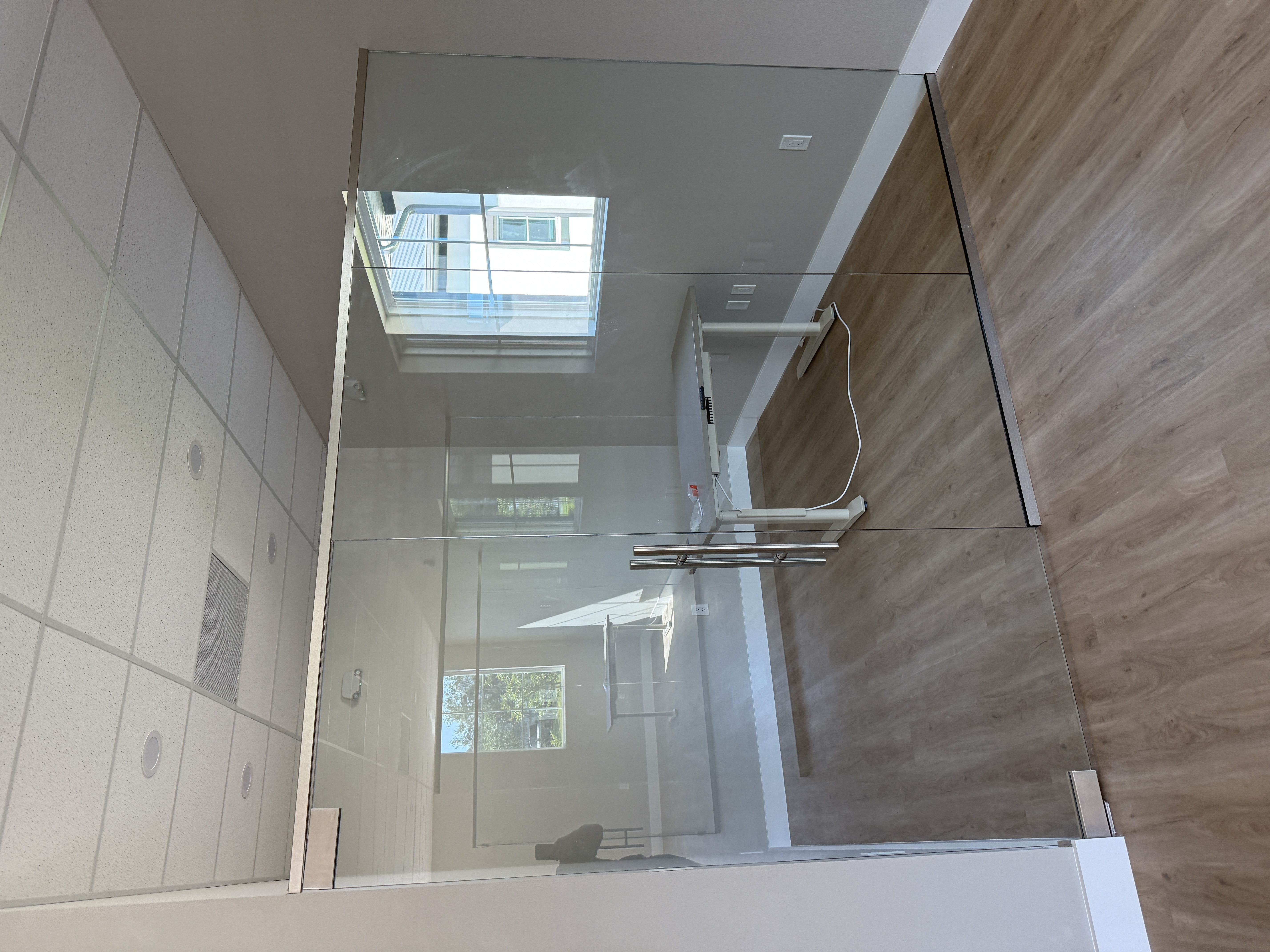 Kitchen cabinets being installed in custom home